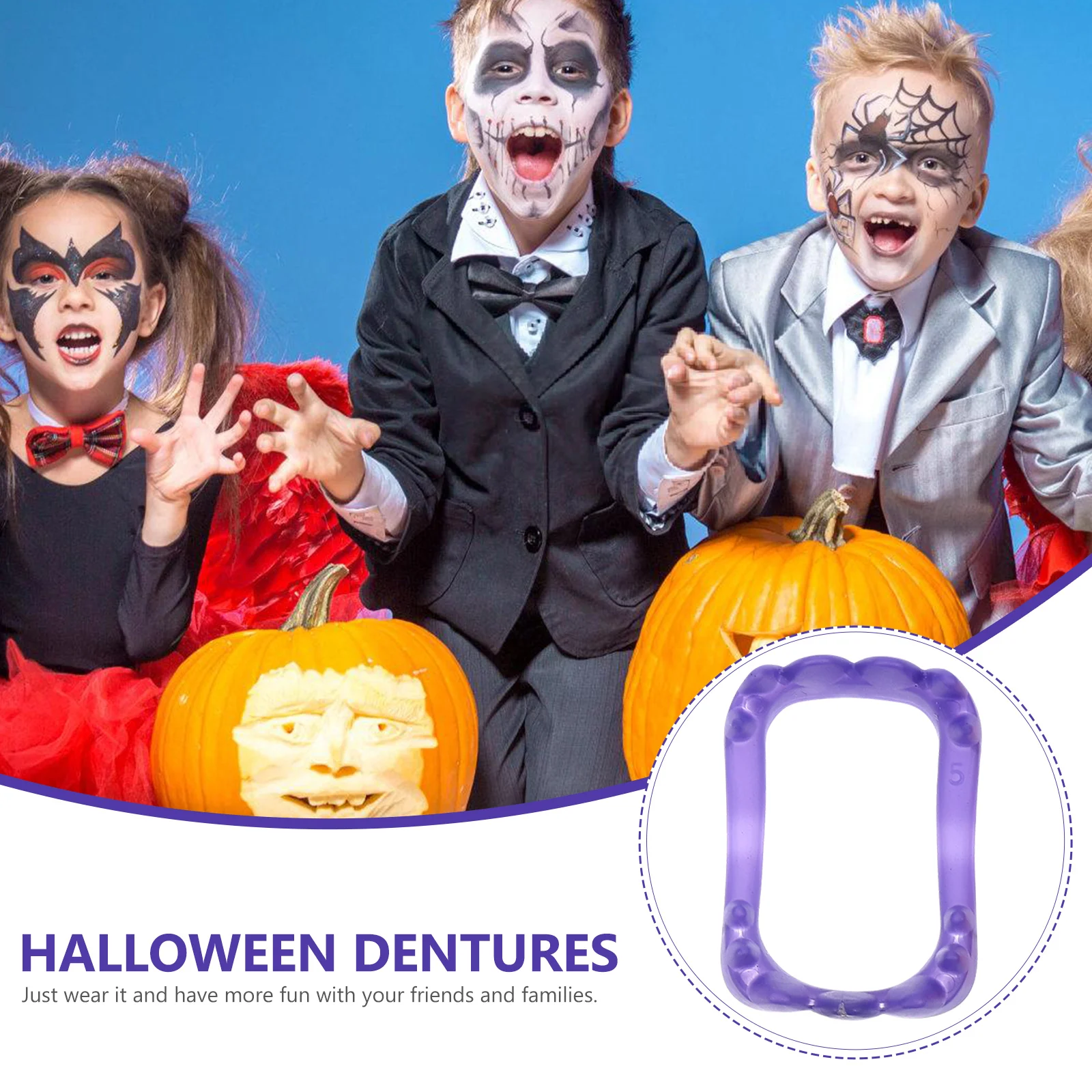 50 шт. игрушки Хэллоуин протезы поддельные зубы костюм реквизит для вечеринки