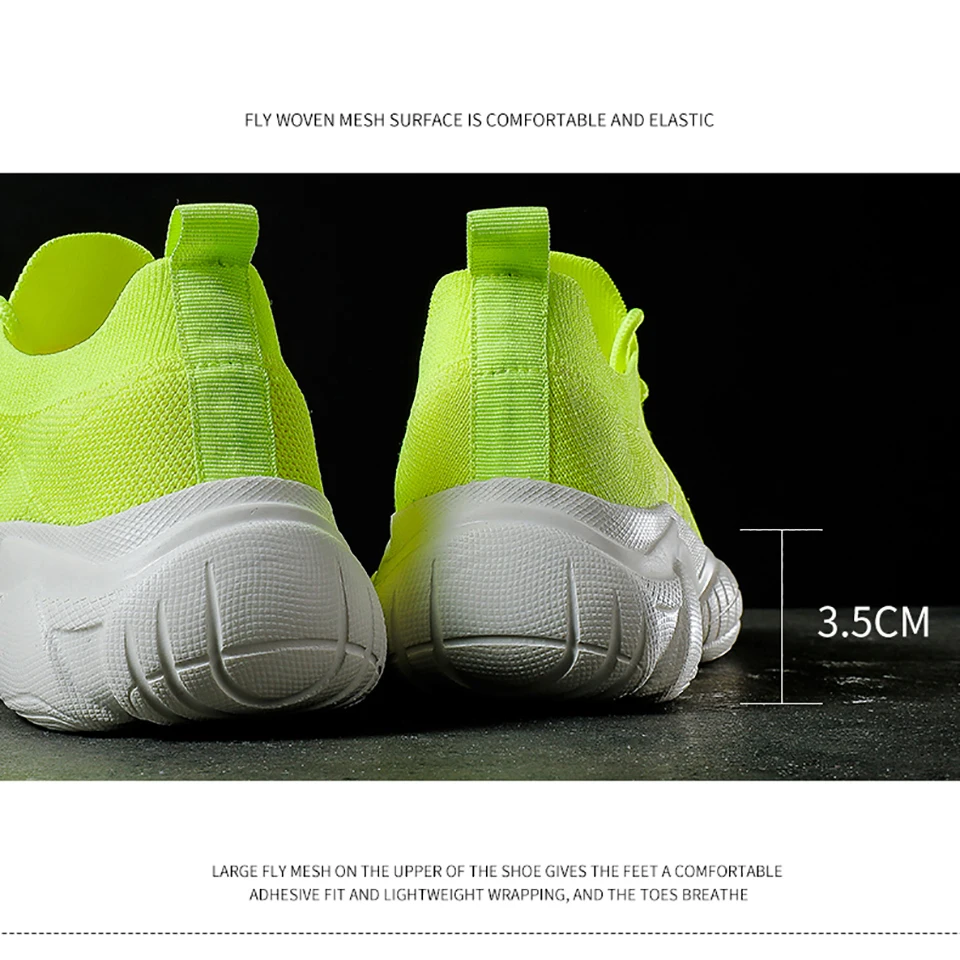 Loekeah Breathable Women Walking Shoes Fashion Comfortable Outdoor Sports Shoes Lightweight Ladies Thick Bottom Casual Footwear