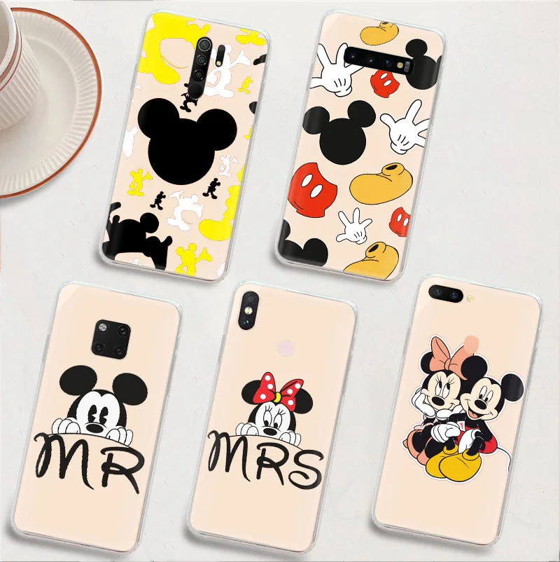 

LK9 Mickey Mouse Transparent Hollowed-Out Case for Xiaomi Redmi Note 6 7 8 9 9S 10 10S 10T Pro Max