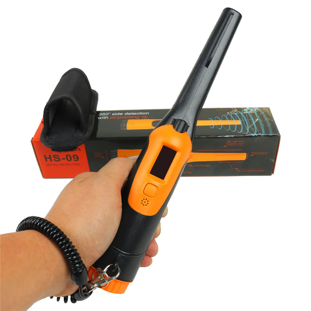 Водонепроницаемый металлоискатель профессиональный золотистый и серебристый