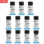 11 бутылок WNB 0,20,250,30,350,40,450,50,550,60,65мм паяльный шар, набор свинцовых паяльных шариков для реболлингового трафарета BGA