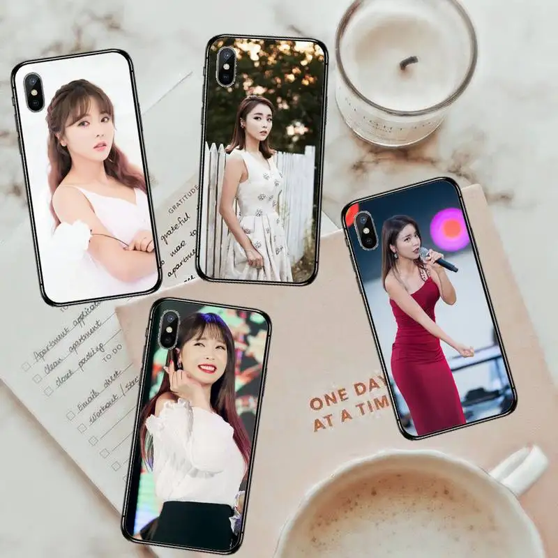 

Hong Jinying Korean singer Phone Case For iphone 12 11 13 7 8 6 s plus x xs xr pro max mini shell