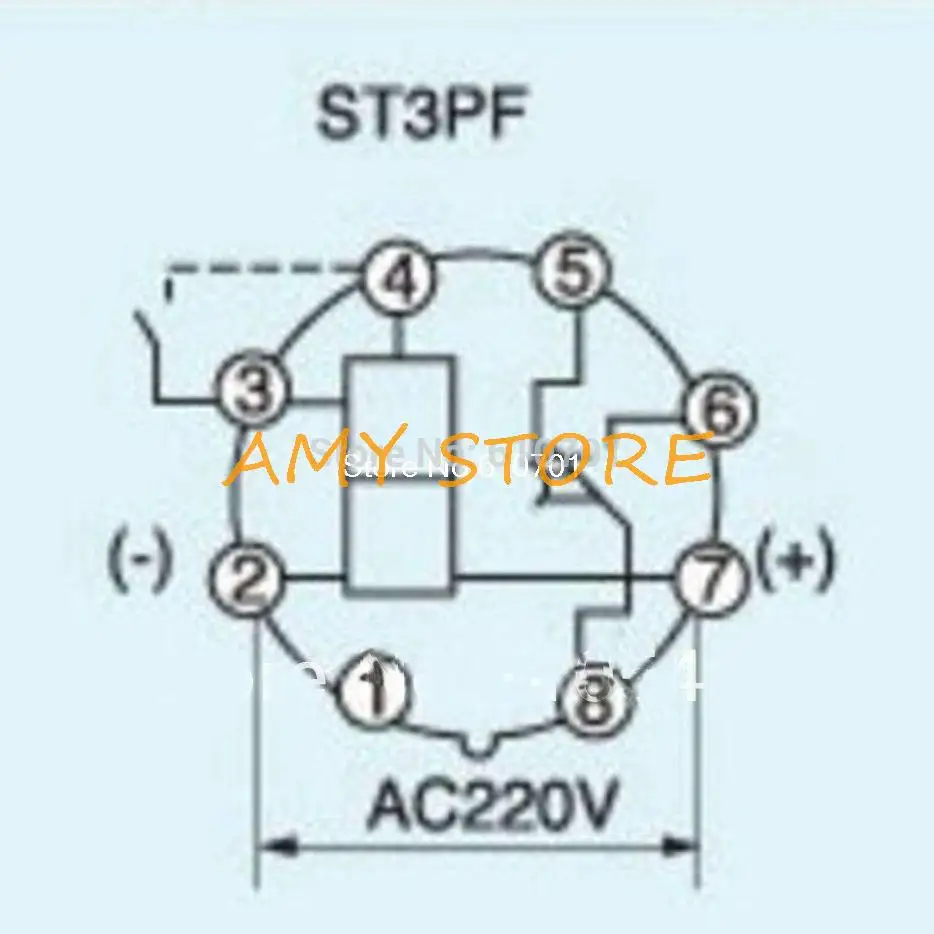 0-3 минуты 12VDC/24VDC/110VAC/220VAC Мощность с покадровой реле времени ST3PF база Тип