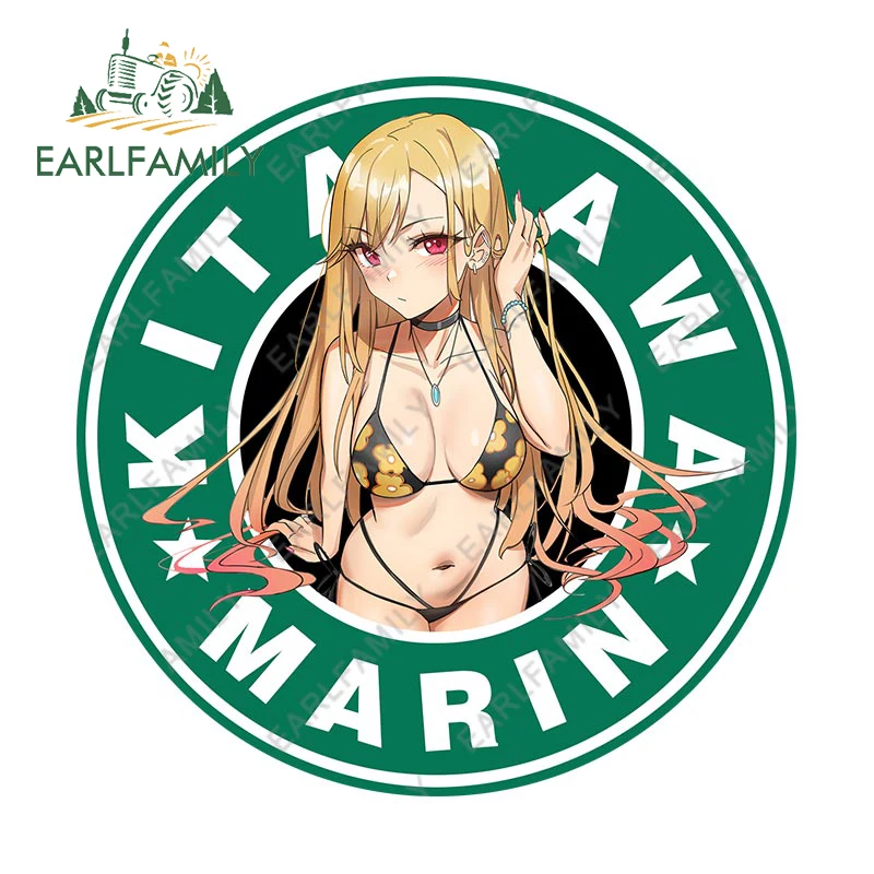 

EARLFAMILY 13 см x 13 см для Kitagawa Марин мой платье дорогая наклейка на автомобиль для багажника ноутбука Наклейка на камеру