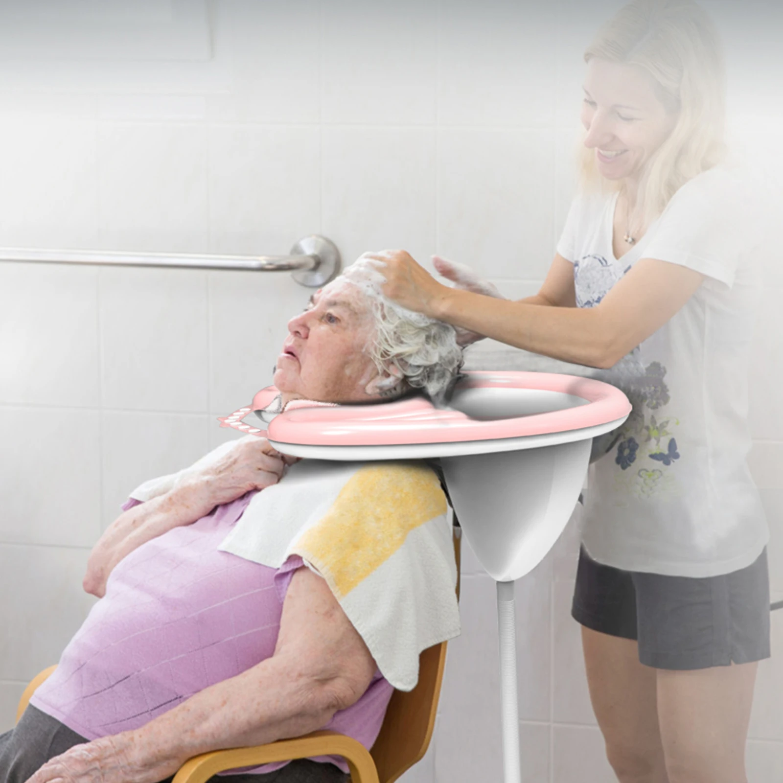 

Надувная раковина для мытья волос из ПВХ