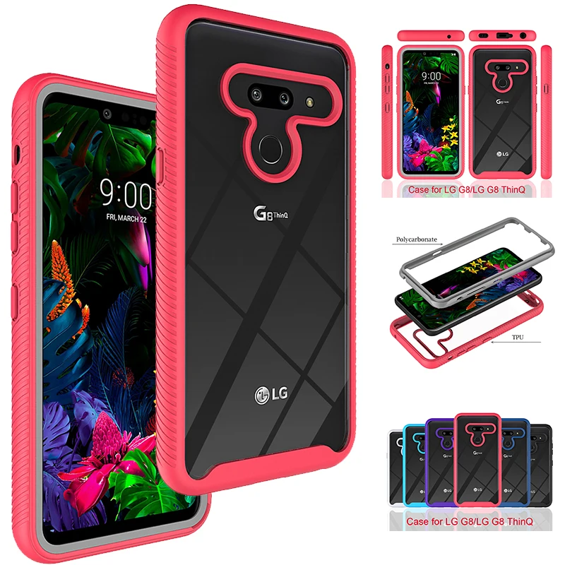 

For LG G8 ThinQ V60 ThinQ K51 Q51 K71 Stylo 6 K52 K62 Q52 Phone Case [NO Built-in Screen Protector] Full Body Protection Cover