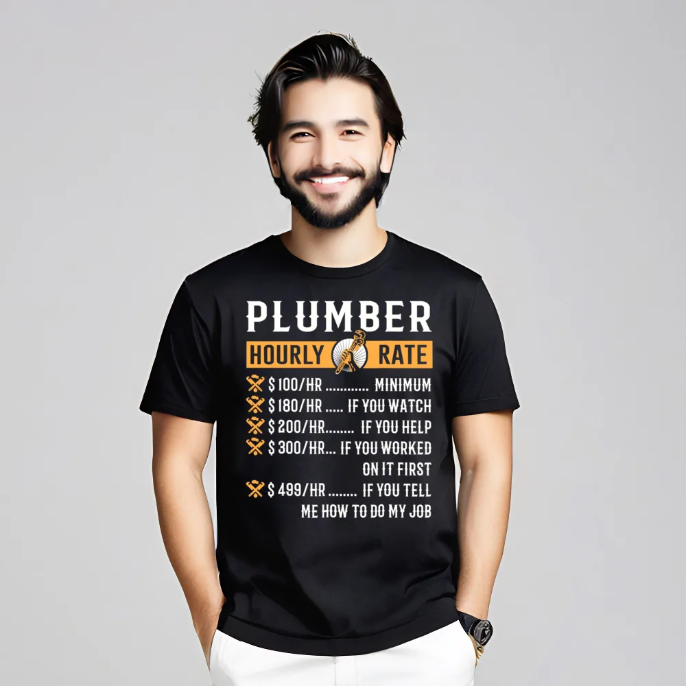 Дизайнерские топы и футболки с короткими рукавами мужские из чесаного хлопка