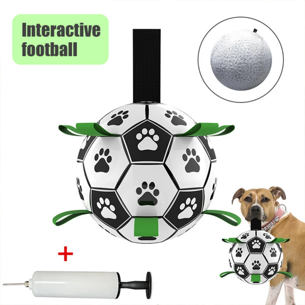 

Dog Teething Toys Balls Durable Dog IQ Puzzle Chew toys for Puppy Small Large Dog Teeth Interactive 6.5in Dog Soccer Toy Ball