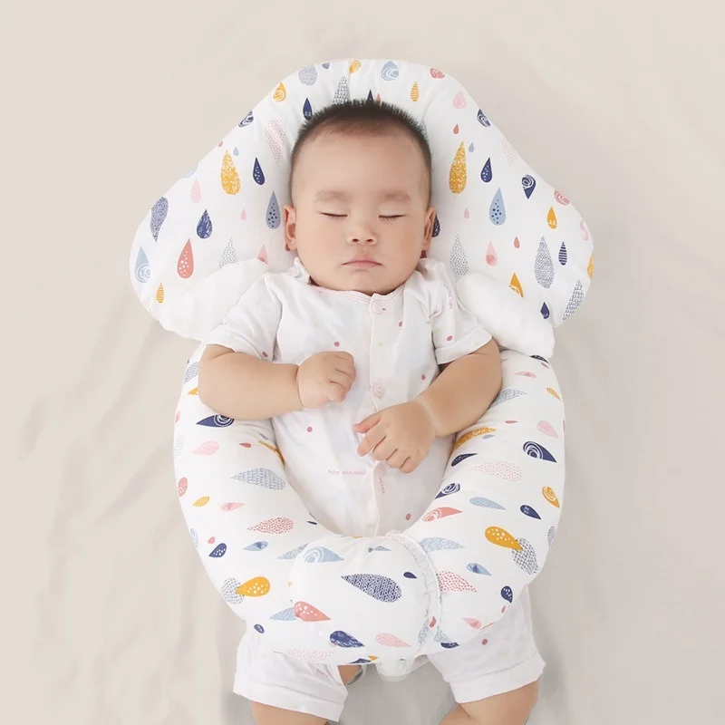 Newborn Baby Stereotypes Children Sleeping Safety Artifact  Soothing and Correcting Head Deviation  Nursing Wedge Pillow