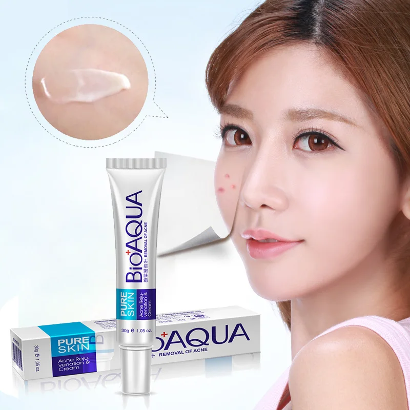 

BIOAQUA 30g Effective Anti Acne Cream Oil Control Shrink Pore Acnes Scar Remove Acne Treatment Fade Acne Spots Face Skin Care