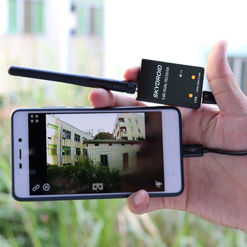 SKYDROID 5 8 ГГц 150CH FPV приемник UVC двойной двойная/одна антенна OTG Смартфон для телефона