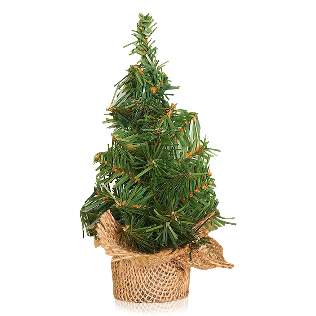 

Маленькая рождественская сосна, маленькая настольная Рождественская декорация, настольное художественное украшение для дома, 20 см