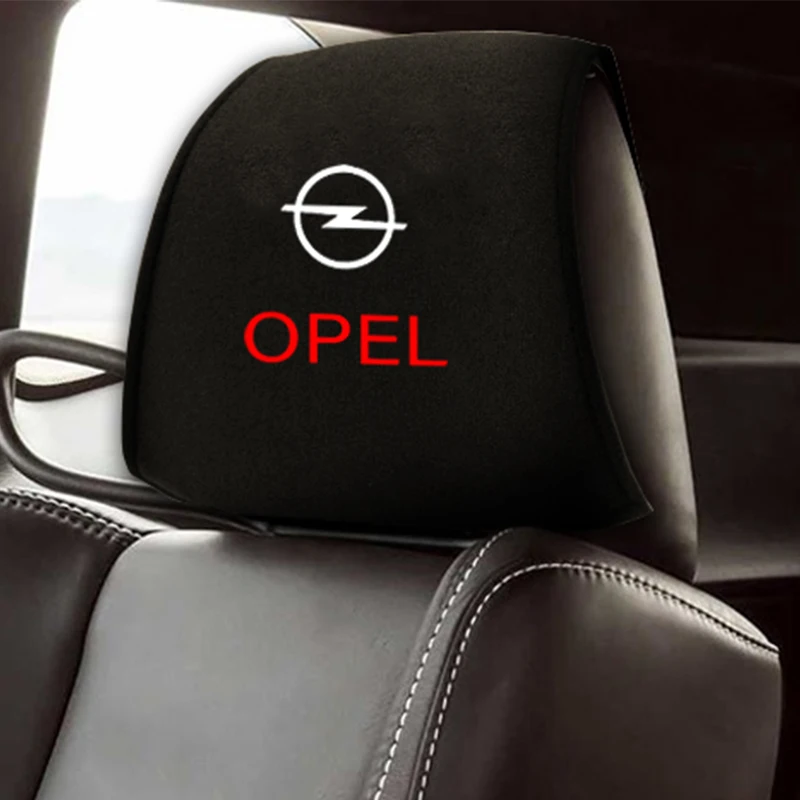 

2pcs Car Headrest Cover Vehicle Seat Pillow Case Headrest Cushion Neck Case for Opel Astra h Astra j g Insignia Corsa d vectra c