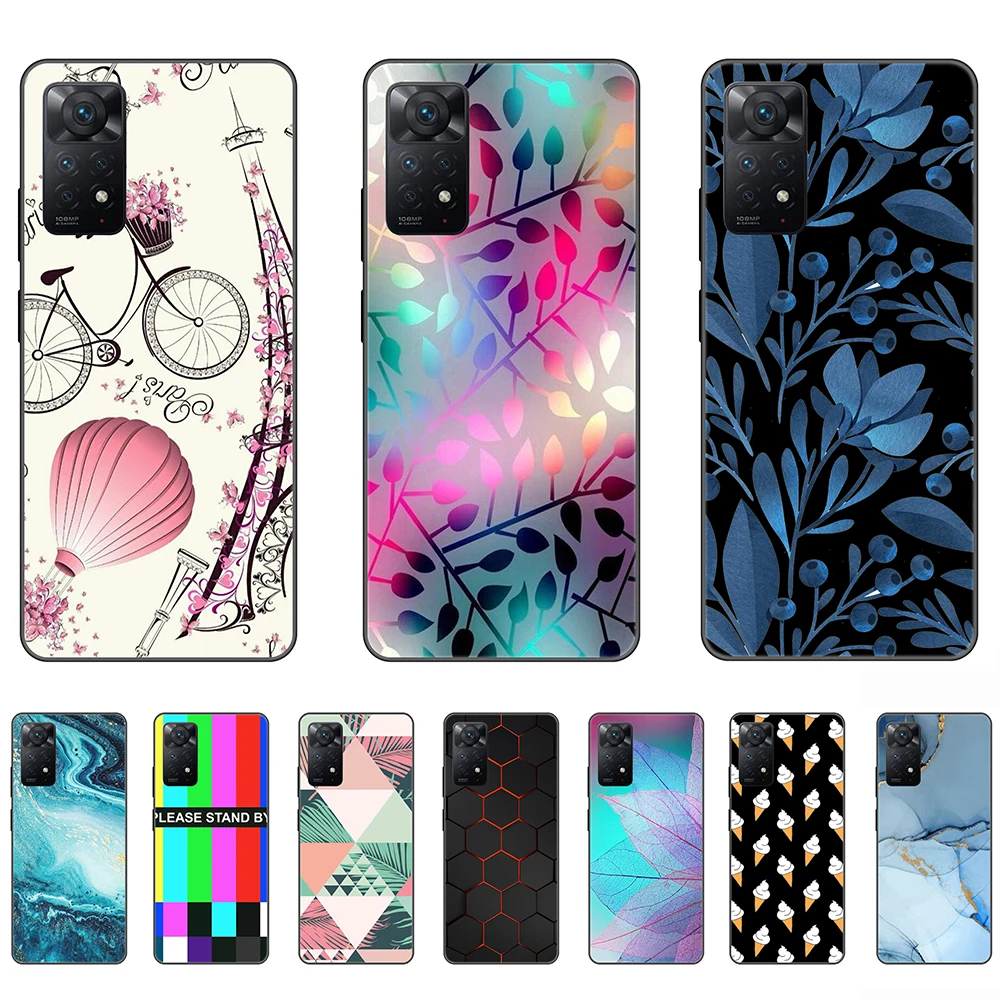 

Case for Xiaomi Redmi Note 12 Pro 4G luxury Black Silicon 6.67inch Cases on Redmi Note12Pro 2209116AG Fundas Coque Etui bumper