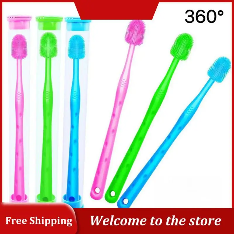 

Pet Cat Toothbrush Super Soft Silicone Bristles Tooth Brush Oral Cleaning & Cat Face Blackhead Cleaning Cat Acne Brush
