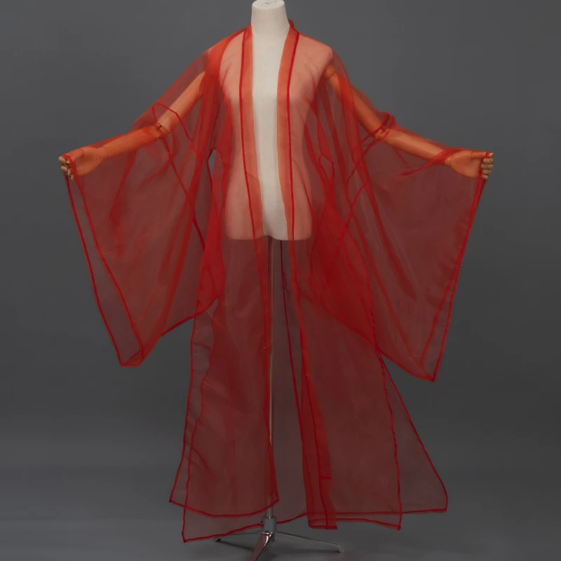 Белая сказочная одежда Hanfu для взрослых мужчин и женщин кардиган с широким