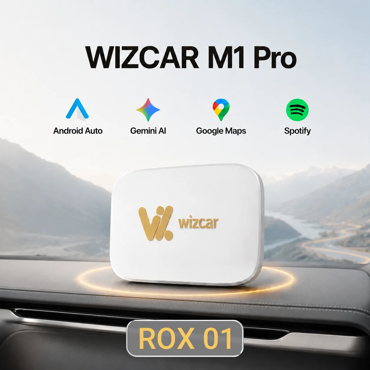 Фото ROX 01 2024-2026 | WIZCAR M1 Pro Беспроводной Android Auto Поддержка Карты Яндекс 2ГИС Музыка Яндекс для Android-смартфонов №1