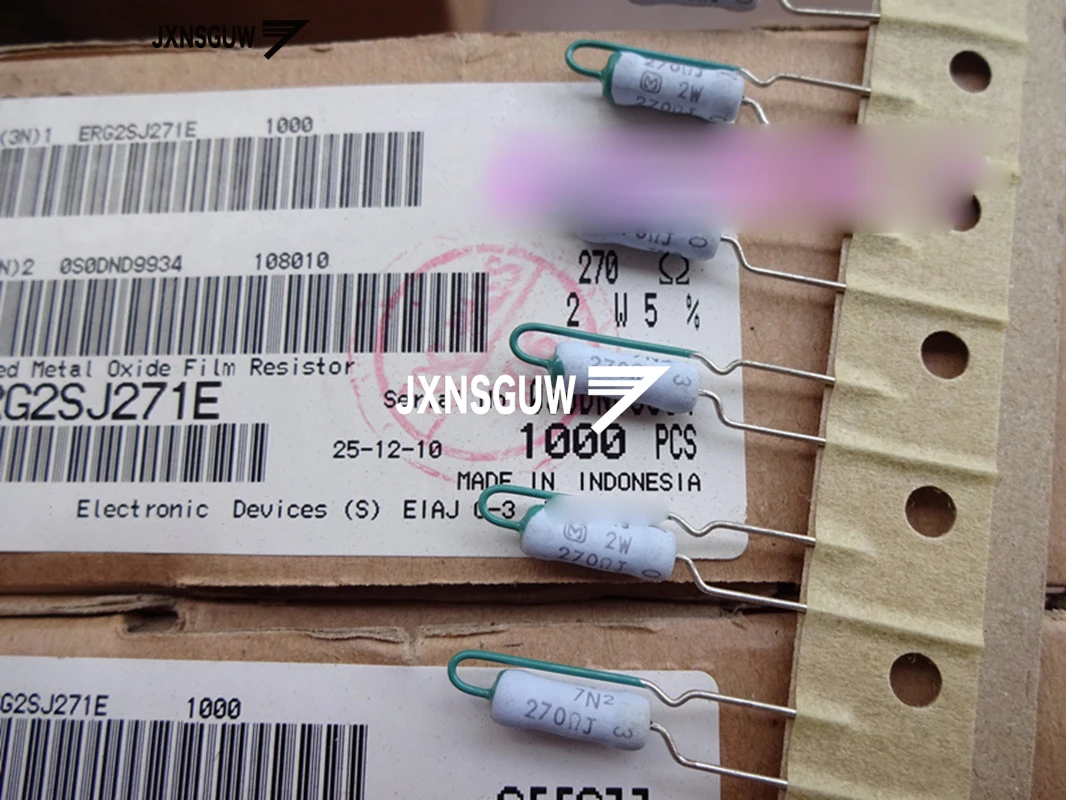 20 шт. НОВЫХ металлоксидных пленочных резисторов Matsushita 5% 2W 2R 47R 180R 330R Ом вертикального типа повышенной точности 1.5K 1.8K 8.2K 10K 2W47R.