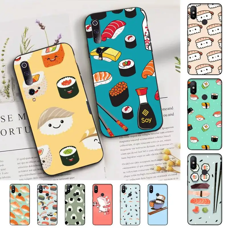

Food Sushi Phone Case for Xiaomi mi 5 6 8 9 10 lite pro SE Mix 2s 3 F1 Max2 3