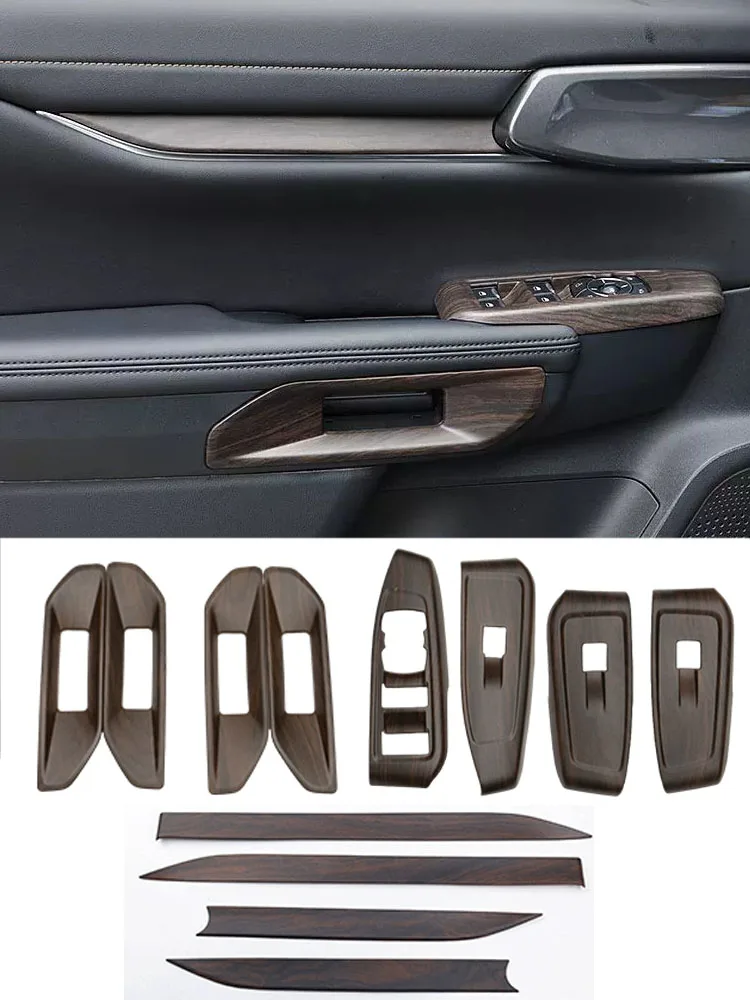 Подходит для Ford Ranger Everest 2023 2024 персиковое дерево внешний вид боковой двери