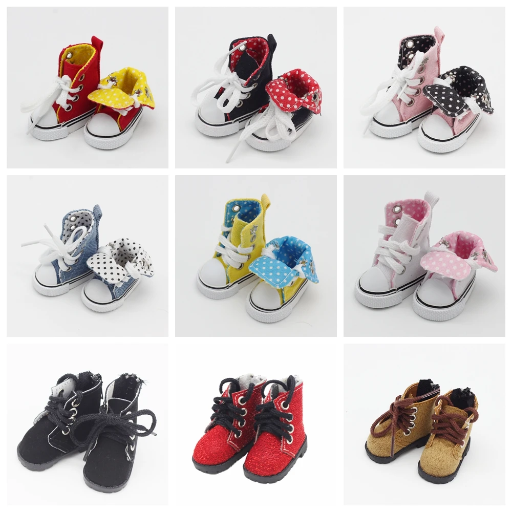 

New 5cm Shoes For Rag Dolls BJD Toy Casual Boots 1/6 Retro Shoes for EXO 20cm Korea KPOP Plush Dolls Accessorries for Doll Toy