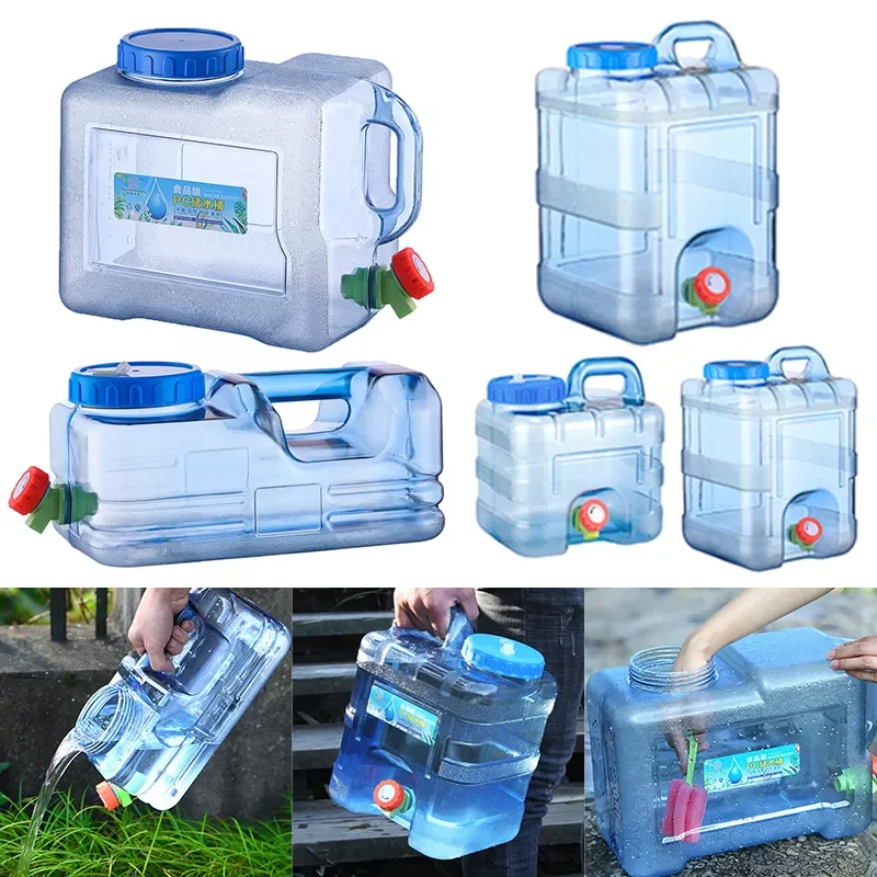 

2022New Capacity Outdoor Water Bucket Portable Driving Wateater Tank Container with Faucet for Outdoor Camping Picnic Hiking