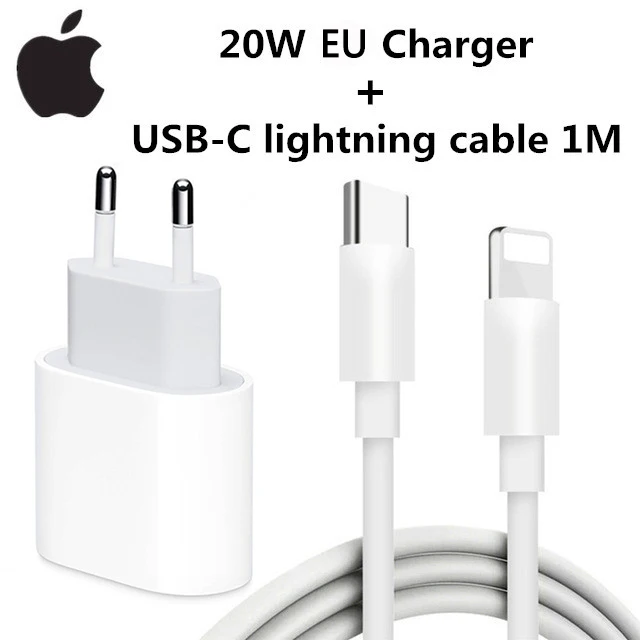 Фото Оригинальный адаптер питания USB-C мощностью 20 Вт для iphone 16 15 14 13 mini Pro Max Type C, быстрое зарядное устройство для Apple, кабель для iPhone X 11 12 Plus №4