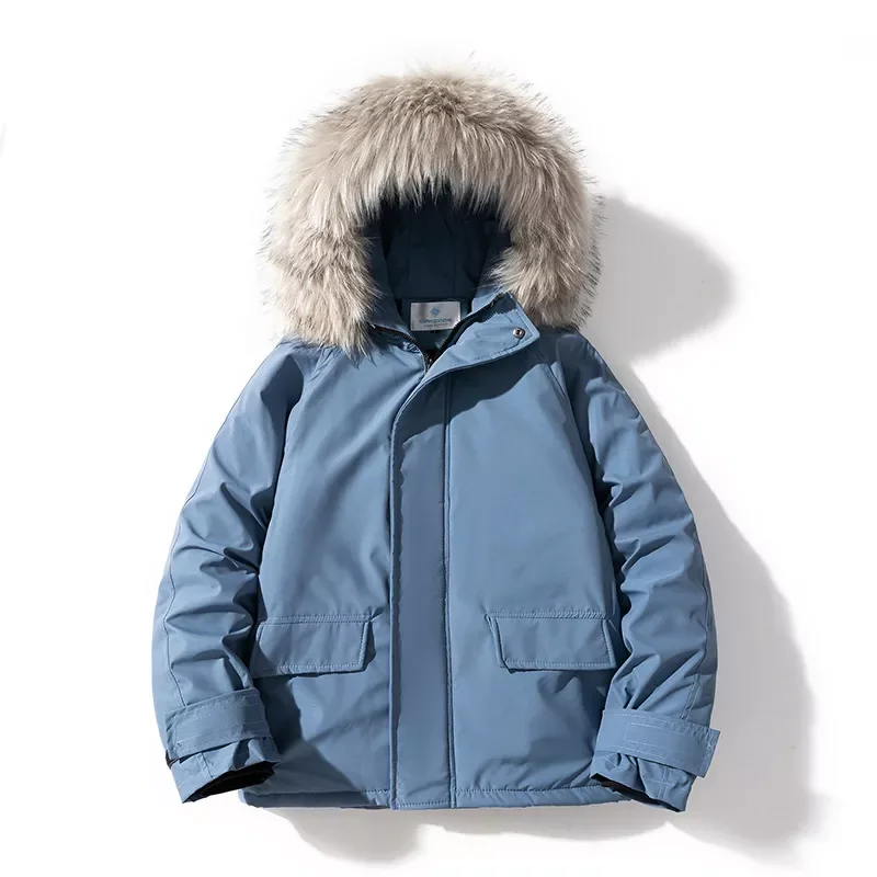 Winter Fashion Warm Padded Parka Casual Zipper Harajuku Bubble Men Parkas Windproof Puffer Men 2021