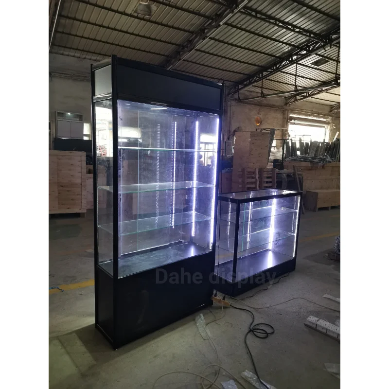 Стеклянный шкаф для витрин на заказ 4 фута алюминиевые стеклянные витрины с