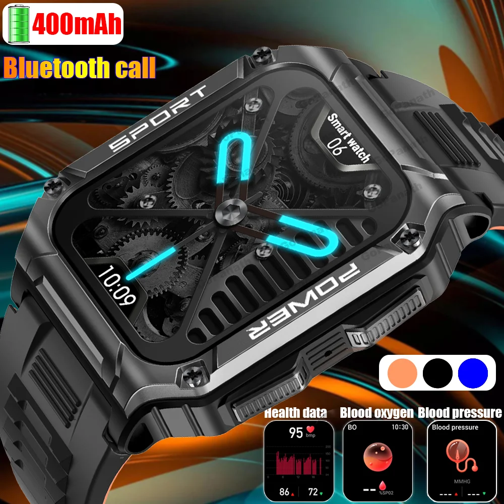

Rugged Military Smart Watch Men For Xiaomi Android Ios Ftiness Watches Ip68 Waterproof 1.95'' Bluetooth Call Smartwatch 2023 New