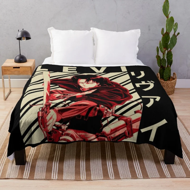 

Levi ackerman - Vintage Art Throw Blanket Stuffed Blankets