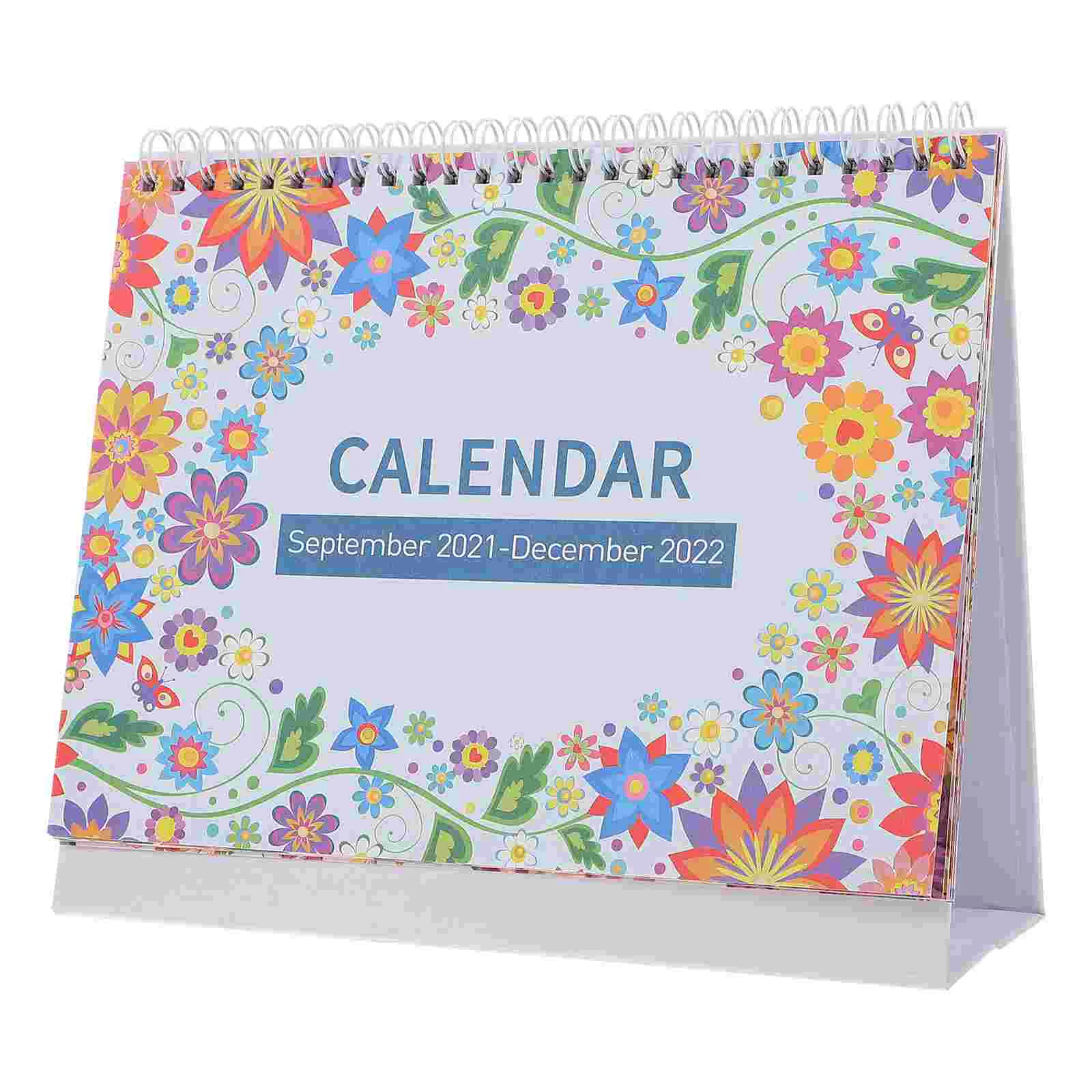 

1pc Desktop 2022 Countdown Calendar Table Paper Coil Calendar Agenda Calendar