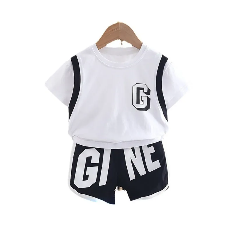 

New Summer Baby Clothes Suit Children Boys Girls Casual T-Shirt Shorts 2Pcs/Sets Toddler Sports Costume Infant Kids Tracksuits