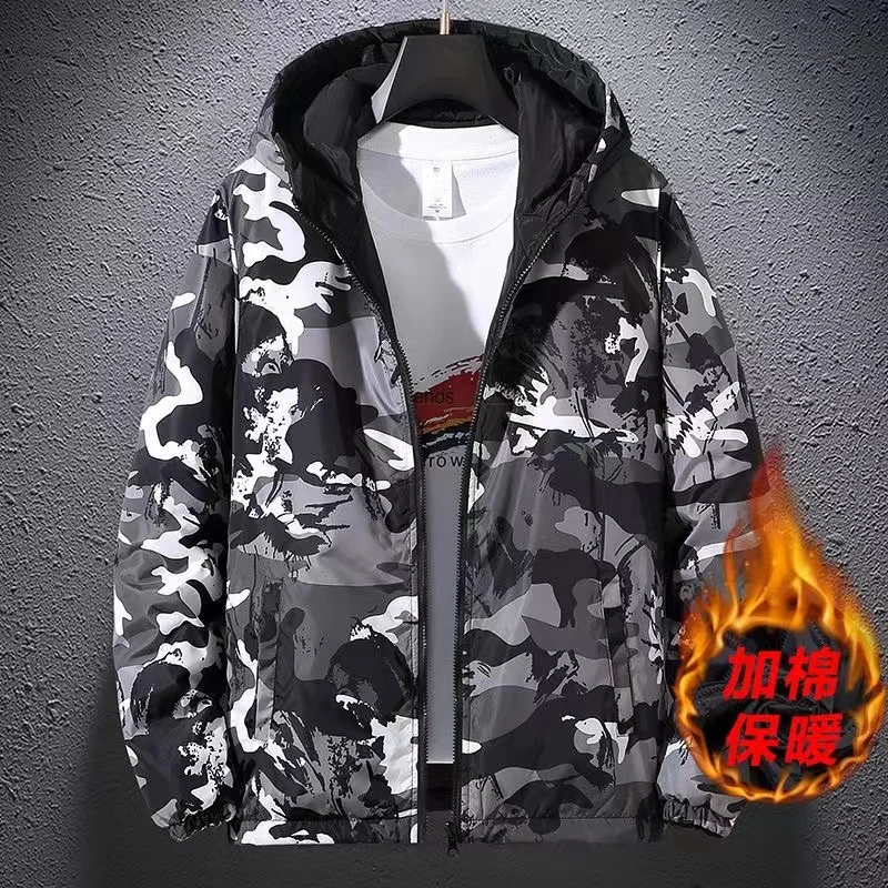 2021 New Men's Cotton-padded Jacket Autumn Winter Thick And Warm Male Jacket Double Sided Trendy Cotton Clothing Large Size Coat