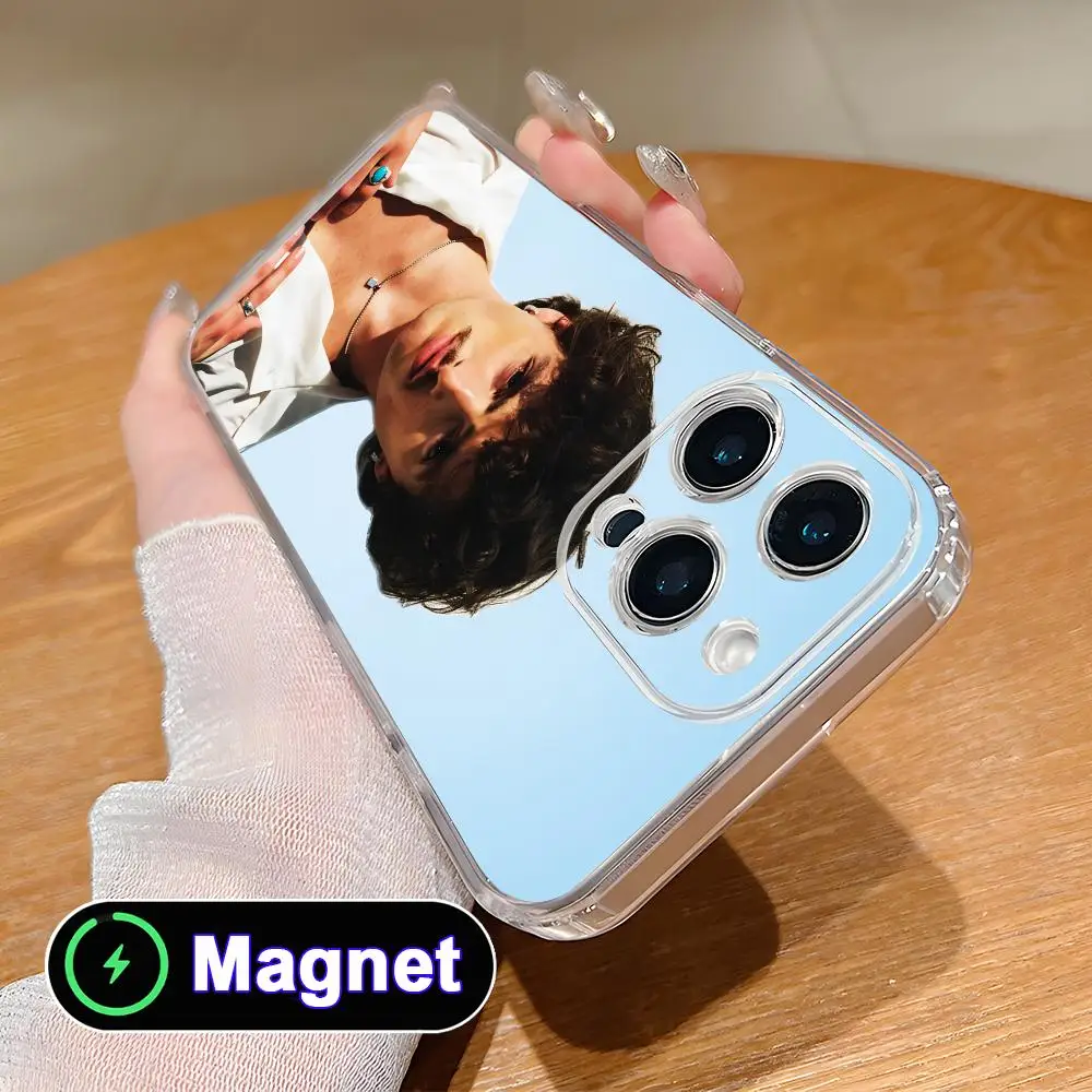 Фото Чехол для телефона Benson Boone для iPhone 18 17 16 15 14 13 12 11 Air Pro Max Plus Mini, мягкий прозрачный чехол из ТПУ с магнитом. №4