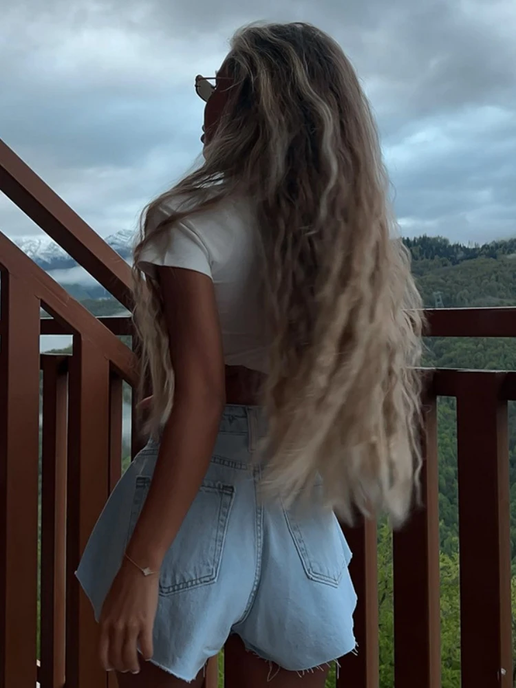 Summer Hottie Denim Short Pants Slim Commuter Jean Shorts Fashion Y2k Women Clothing Causal Solid Pantalones Cortos De Mujer