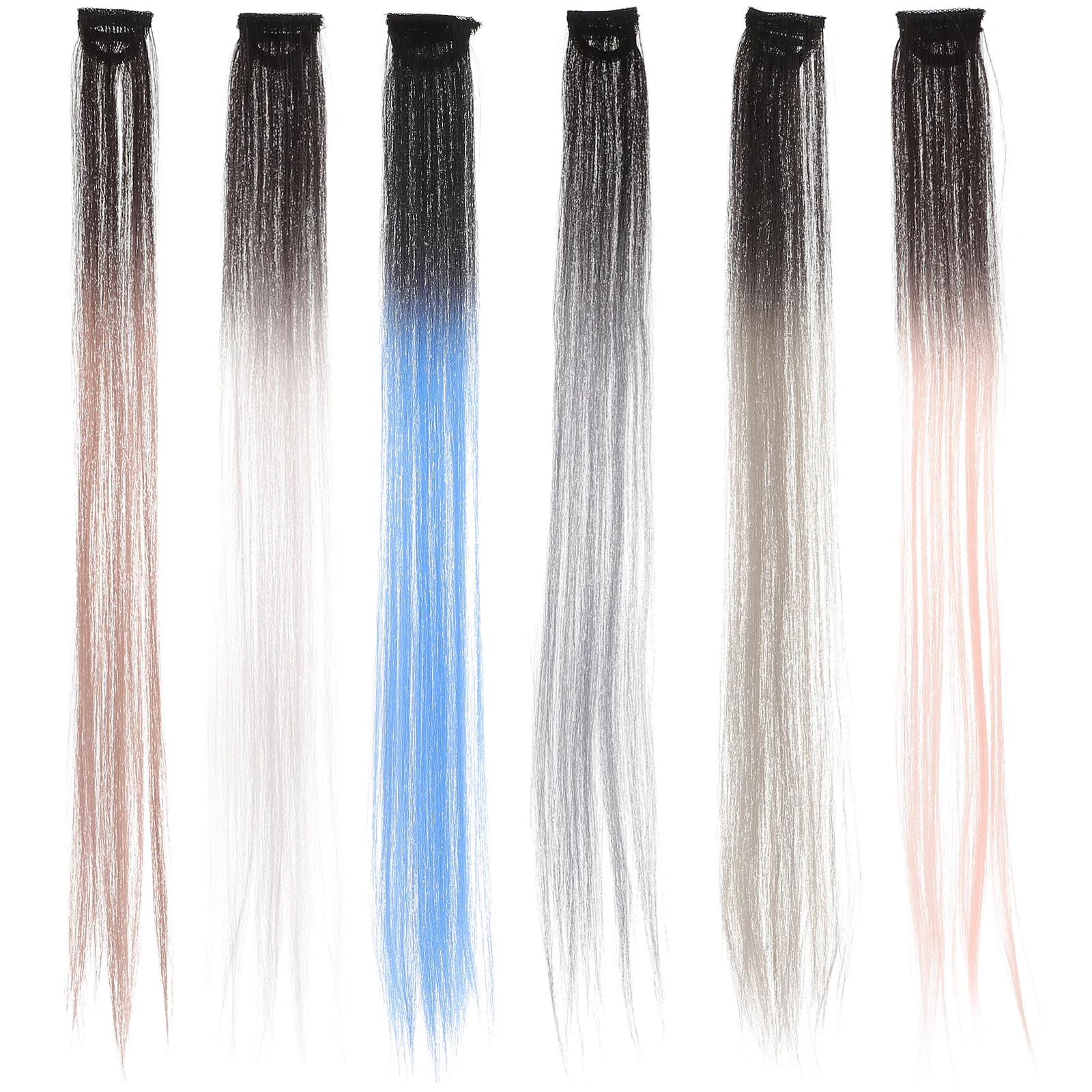 

6 Pcs Hair Extensions Clip in Hair Extensions Human Hair Pieces for