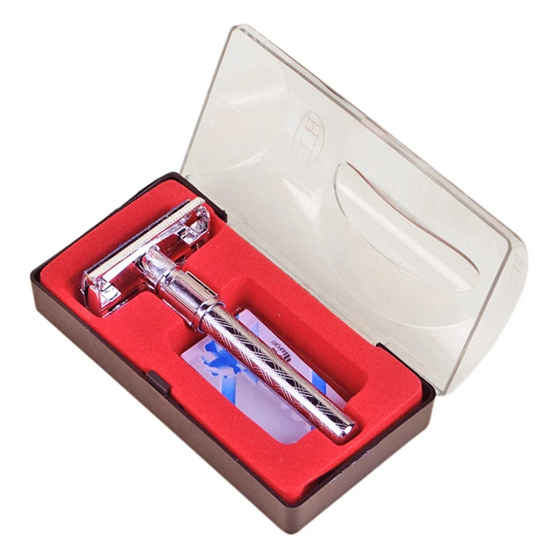 

Metal Safety Razor Shaving Razor for Men Waste Free Double Sided Razor Vintage Razor Traveling Tool