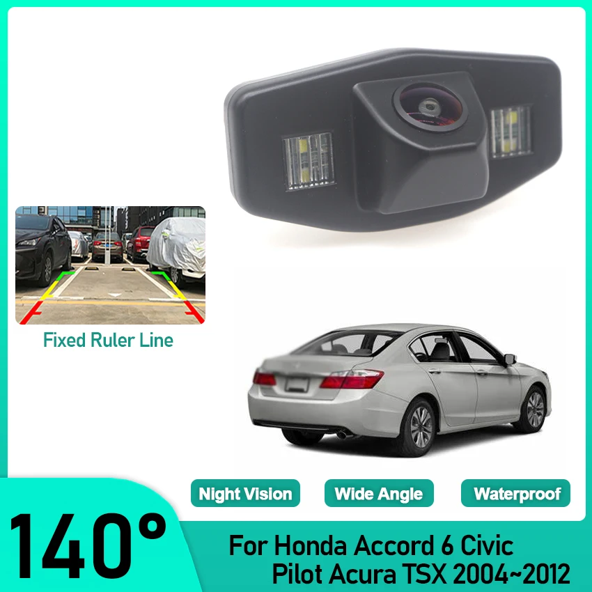 HD Водонепроницаемая резервная камера заднего вида 1080P для Honda Accord 6 Civic Pilot Acura TSX 2004