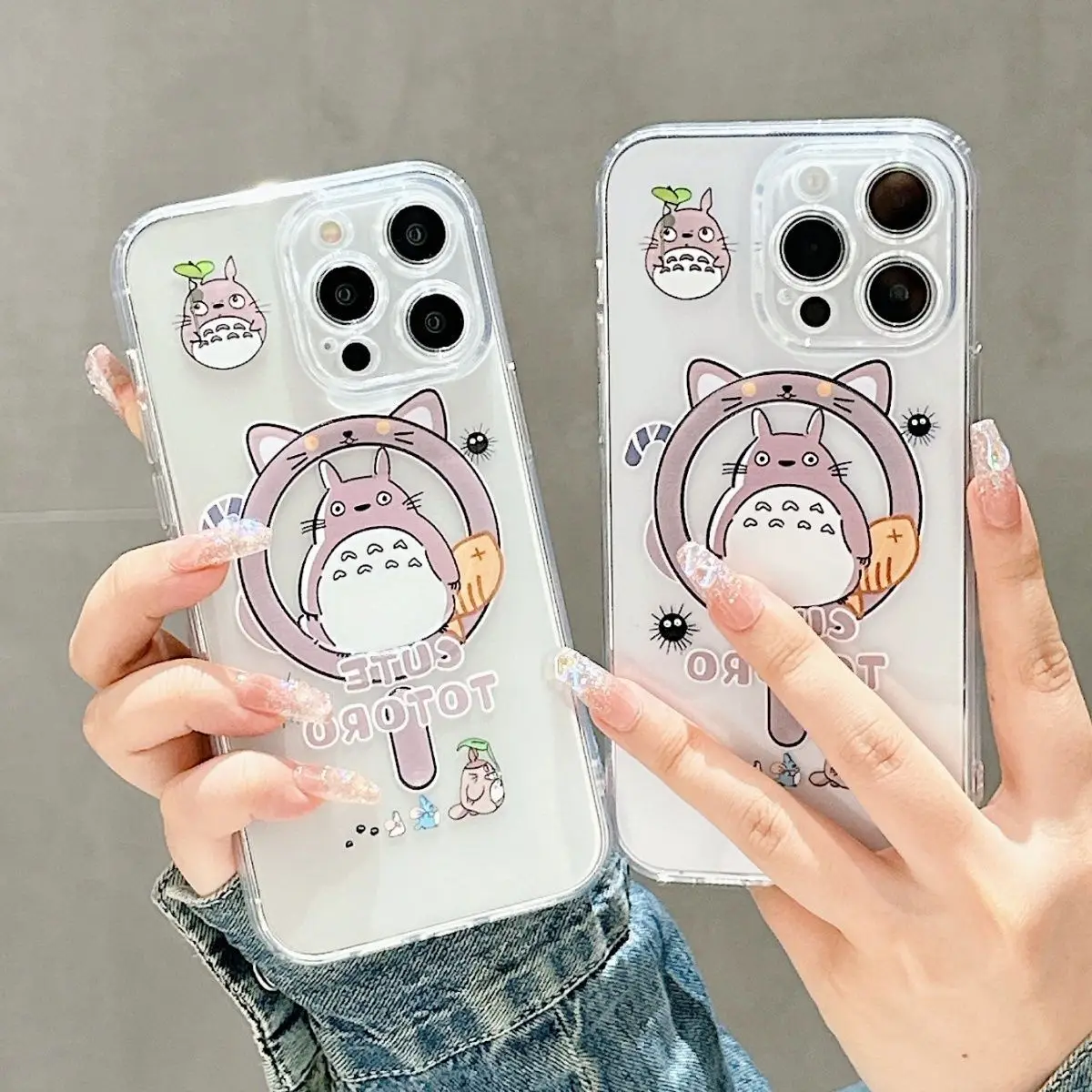 Чехол для телефона Cartoon My N-Neighbors Totoros Magsafe Samsung Galaxy S24 S23 S22 S21 S20 FE Plus Ultra 5G мягкий