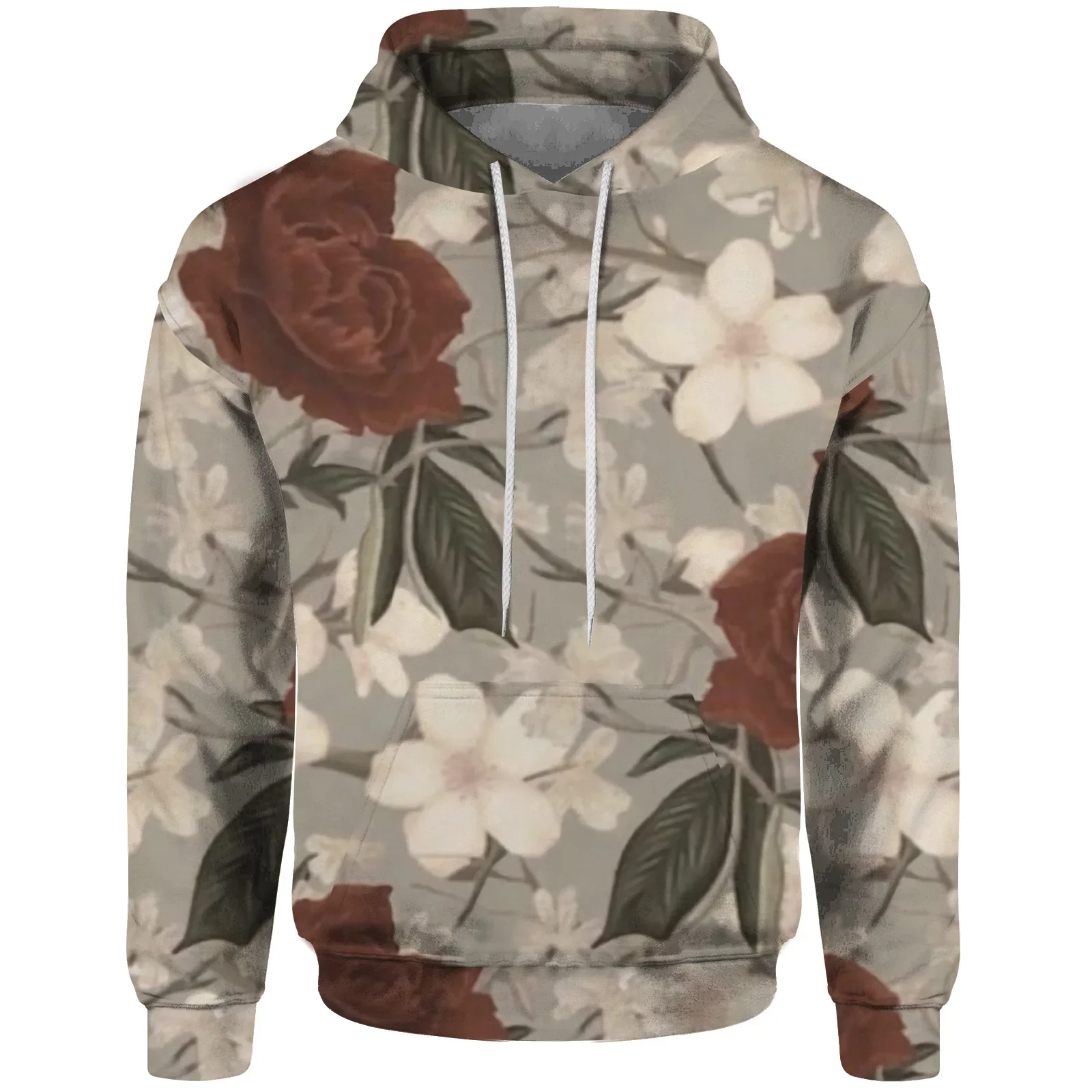 2024 New Autumn And Winte Fresh Simple Printed Sweatshirt Men's Clothing In Sweatshirts Hooded Men Clothes