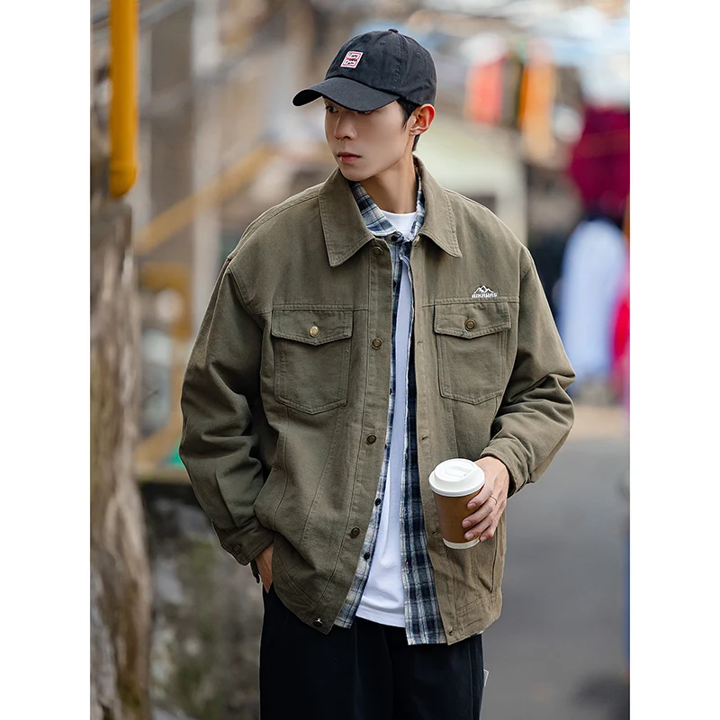 Модная брендовая весенняя новая верхняя одежда-карго для мужчин 2024 японская мода