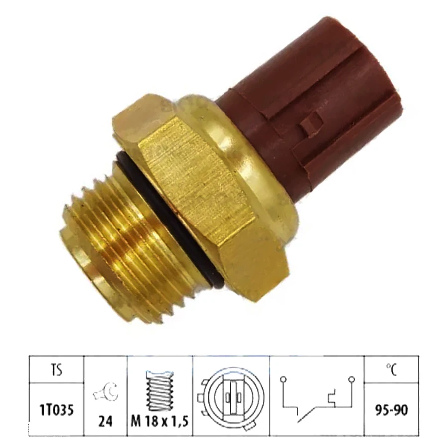 

Переключатель датчика температуры воды вентилятора охлаждающей жидкости радиатора Wooeight, автомобильные аксессуары для замены Honda Acura Nissan ...