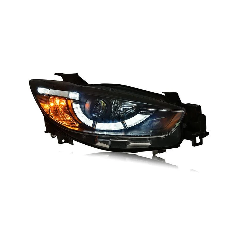 Стайлинг автомобиля для фар Mazda CX-5 2013-2016 CX5 светодиодные фары Angel Eyes DRL