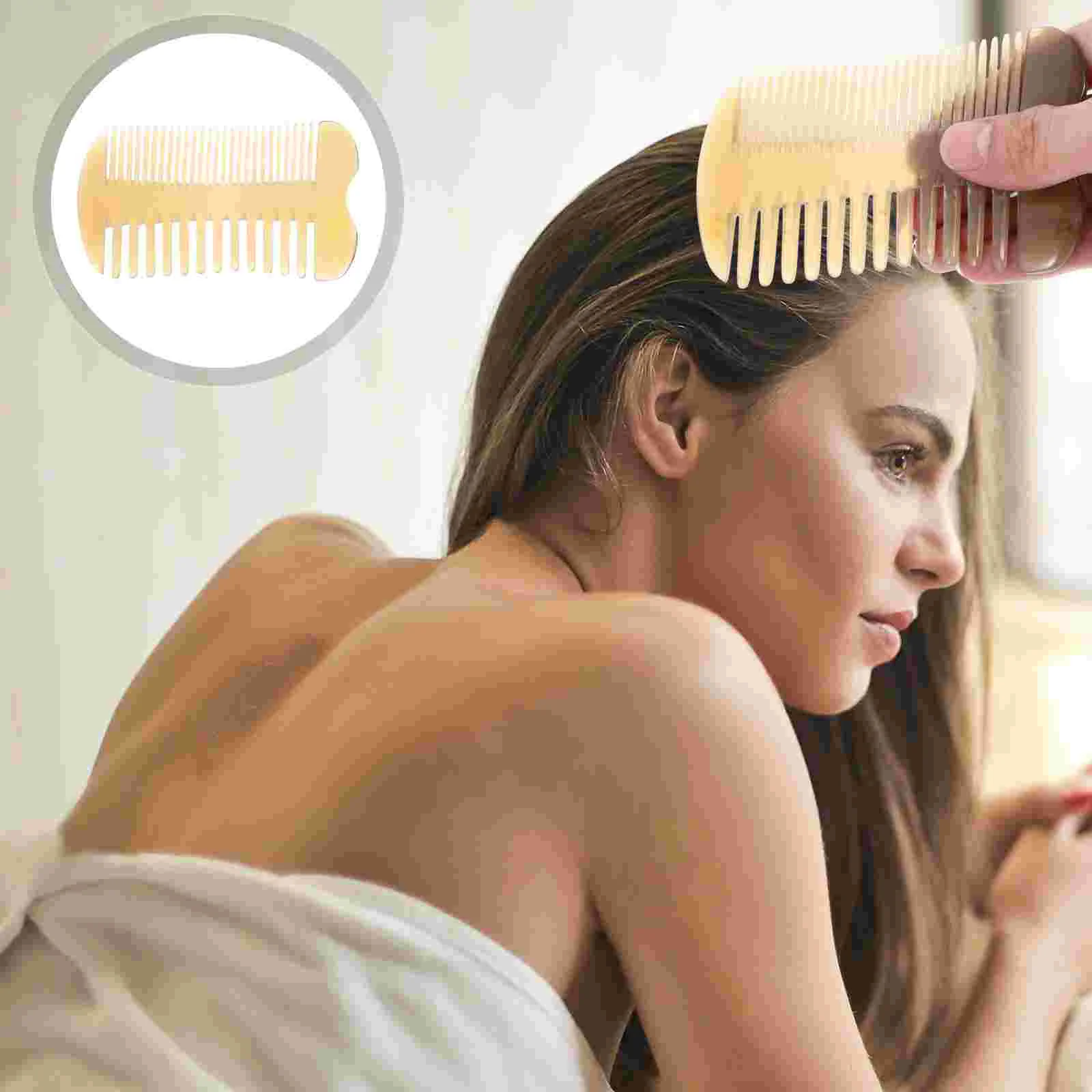 

Physiotherapy Double-sided Massage Comb Man Cleaning Tools Skin Scraping OX Horn