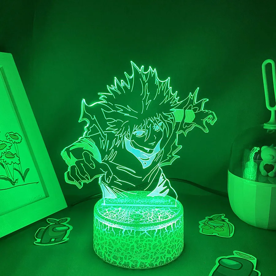 Hunter x Аниме Фигурка Killua Zoldyck 3D светодиодный ные ночники подарок для друзей спальня