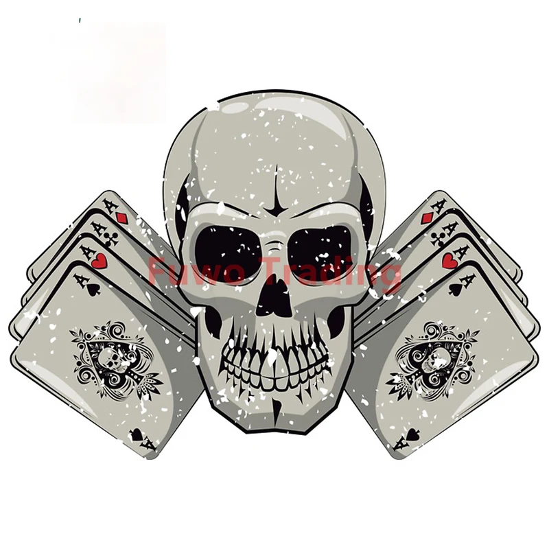 

Fuwo Trading Car Sticke PersonalityCreativity Poker Retro Window Fine Decal KK Stickers Waterproof Decoration PVC Best Selling