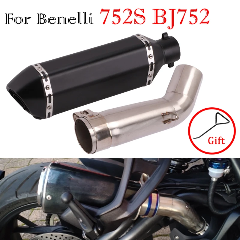 

Slip On For Benelli 752S BJ752 Yoshimura Motorcycle Exhaust Pipe Link Pipe Catalyst Delete Eliminator Enhanced System Escape