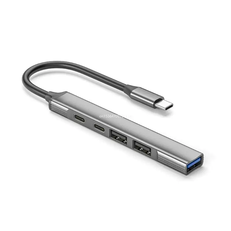 USB-концентратор Концентратор типа C 5 в 1 с портами и портом USB 2.0 для домашнего