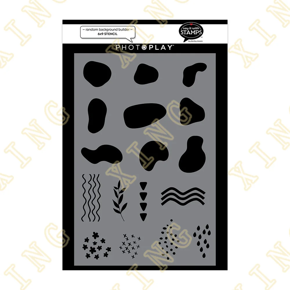 

Hot Sale New Random Background Builder Decor Diy Graphics Painting Scrapbooking Stamp Ornament Album Embossed Template Reusable